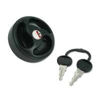  LOCKABLE WATER FILLER CAP & KEY - BLACK