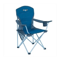 OZtrail Deluxe Arm Chair Blue