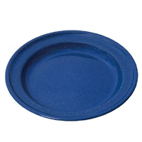 Campfire Enamel Flat Plate 27cm Navy