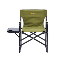 OZtrail Directors Classic Chair with Side Table