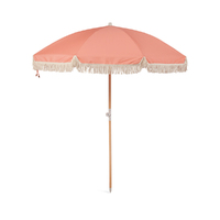 OZtrail Beach Umbrella - Cable Beach Pink