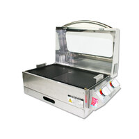  SIZZLER DELUXE 2.0 S/STEEL BBQ WITH HIGH LID