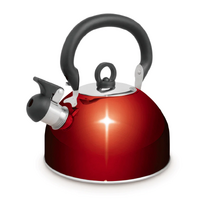 Campfire Whistling Kettle Stainless Steel 2.5L Red