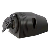  12V SURFACE MOUNT ACCESSORY SOCKET - BLACK