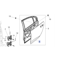 Holden Commodore/Caprice RHR Outer Door Skin 92260128