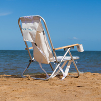 OurTime Beach & Camping 4 Position Recliner Chair - Beige