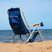 OurTime Beach & Camping 4 Position Recliner Chair - Navy Blue