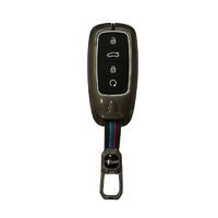 Zinc Alloy Black Silicon Key Cover for Chery Omoda 5, Tiggo 4, Tiggo 7 Pro, Tiggo 8 Pro models