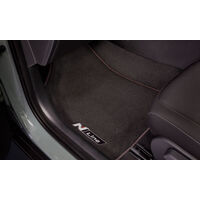 Hyundai Kona SX2 Tailored Carpet Floor Mats (set of 4) - Double Contrast Stitch with N Line logo