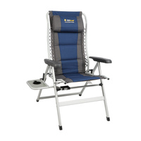 OZtrail Cascade Deluxe 8 Position Chair with Side Table