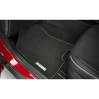 Genuine Hyundai Venue Tailored Carpet Floor Mats - Yellow Edging