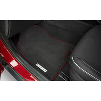 Genuine Hyundai Venue Tailored Carpet Floor Mats - Red Edging