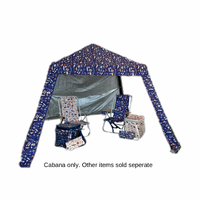 Our Time Ultra Compact 50+UPF Beach Cabana with Shade Wall - Australian Blue