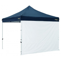 OZtrail Gazebo Solid Wall Centre-Zip 3.0m