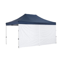 OZtrail Gazebo Solid Wall Centre-Zip 4.5m 