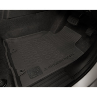 Genuine Mitsubishi Triton MV Double Cab Rubber Floor Mats - High Edge