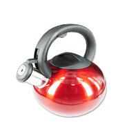 2.5L STAINLESS STEEL WHISTLING KETTLE - RED