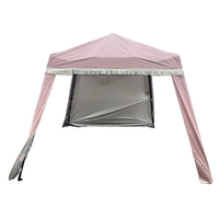 OurTime Ultra Compact 50+UPF Beach Cabana with Shade Wall - Blush